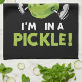 grappig-pickleball theedoek (Gevouwen)