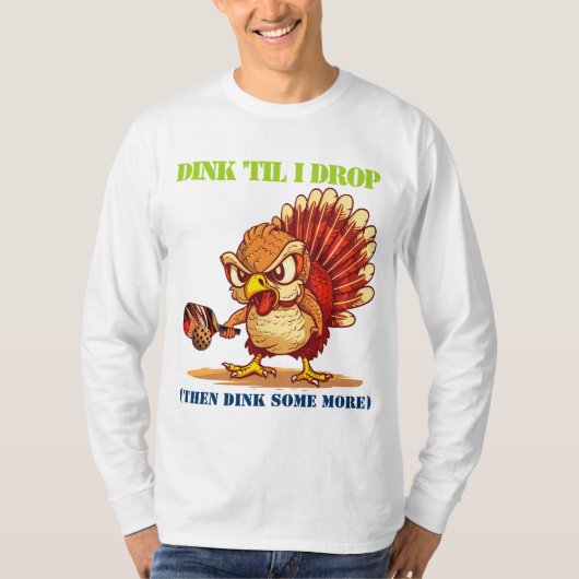 Grappig pickleball Turkije (Thanksgiving)_ T-shirt (Voorkant)
