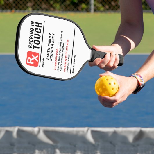 Grappig Pickleball Voorschrift Familie Reünie Pickleball Paddle (Insitu)