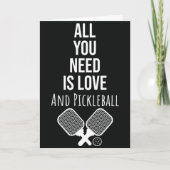 Grappig Pickleball Wenskaart voor speler of minnaa Kaart (Voorkant)