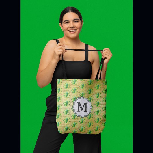 Grappig Pickleman-monogram Tote Bag