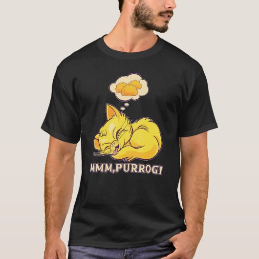 Grappig Pierogi Kat Pools Eten Polen Polska Mmm, P T-shirt (Voorkant)