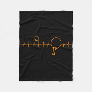 Grappig Ping Pong Cadeau Voor Mannen Vrouwen Tafel Fleece Deken