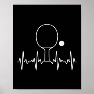 Grappig Ping Pong Cadeau Voor Mannen Vrouwen Tafel Poster