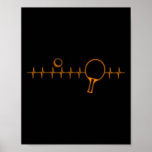 Grappig Ping Pong Cadeau Voor Mannen Vrouwen Tafel Poster