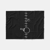 Grappig Ping Pong Geschenk Voor Mannen Vrouwen Taf Fleece Deken (Voorkant (Horizontaal))