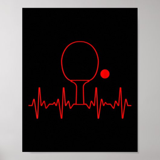 Grappig Ping Pong Geschenk Voor Mannen Vrouwen Taf Poster (Voorkant)
