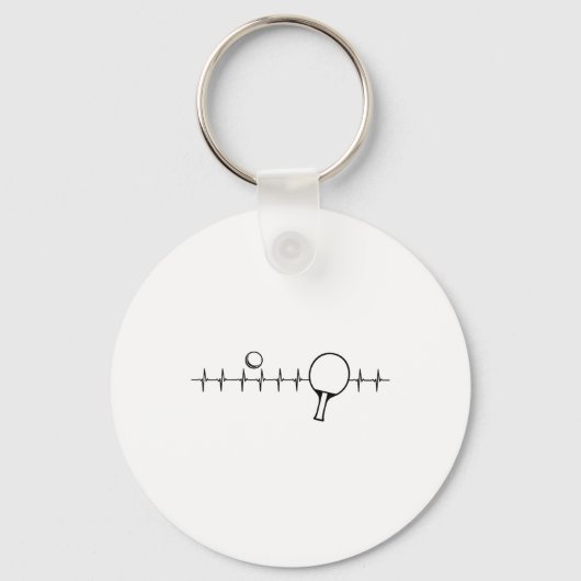 Grappig Ping Pong Geschenk Voor Mannen Vrouwen Taf Sleutelhanger (Voorkant)