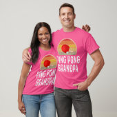 Grappig Ping Pong Opa Tafeltennis Retro Racket T-shirt (Unisex)