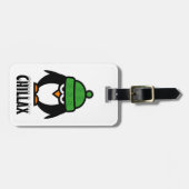 Grappig pinguïn bagagelabel | Grappig dierlijk afb (Voorkant horizontaal)