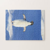 Grappig pinguïn op ijs legpuzzel (Horizontaal)