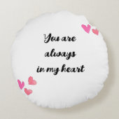 Grappig Pinguïn Paar, Dieren in Liefde Rond Kussen (Achterkant)