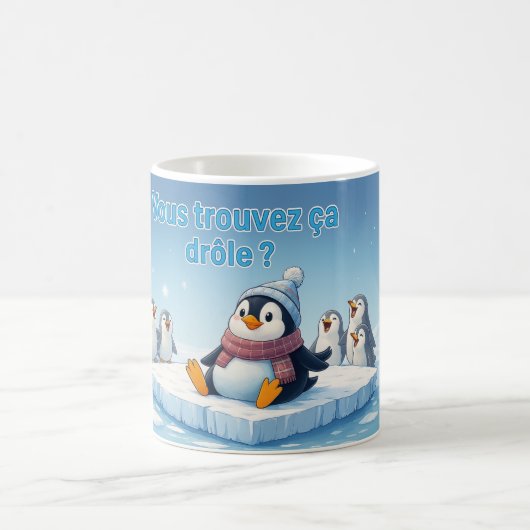 Grappig Pinguïnmoment Koffiemok (Center)