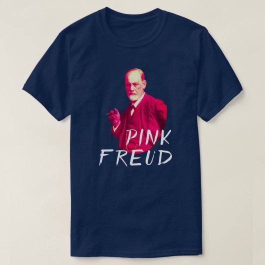 Grappig "Pink Freud" T-shirt (Design voorkant)