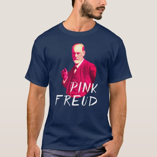 Grappig "Pink Freud" T-shirt (Voorkant)