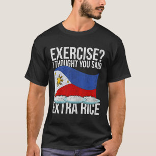 Grappig Pinoy Extra Rijst Filipijns Erfgoed Filipi T-shirt