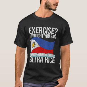 Grappig Pinoy Extra Rijst Filipijns Erfgoed Filipi T-shirt