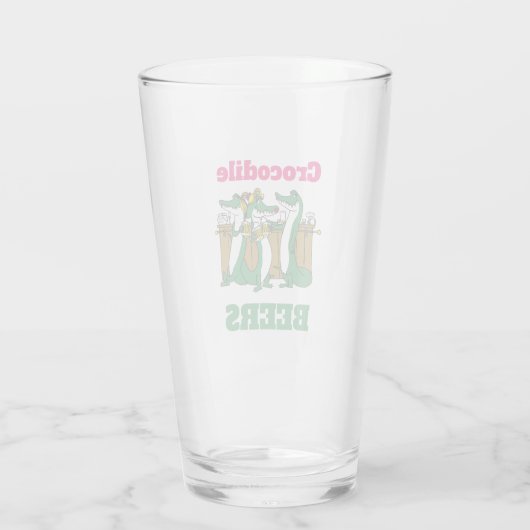 GRAPPIG! Pint Glas Krokodil BIEREN 16oz (Achterkant)