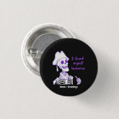 Grappig Piraat Skelet Humerus Bot Puns Kunst Ronde Button 3,2 Cm (Voorkant /achterkant)