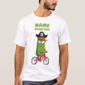 Grappig Pirate Cactus Biking Team |  T-shirt (Voorkant)