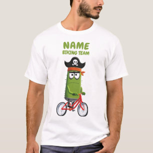 Grappig Pirate Cactus Biking Team    T-shirt