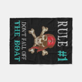 Grappig Pirate Quote Tampa Gasparilla Crossbones D Fleece Deken (Voorkant (Horizontaal))