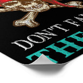 Grappig Pirate Quote Tampa Gasparilla Crossbones D Poster (Hoek)