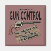 Grappig Pistool Control Magnet #2 (Voorkant)