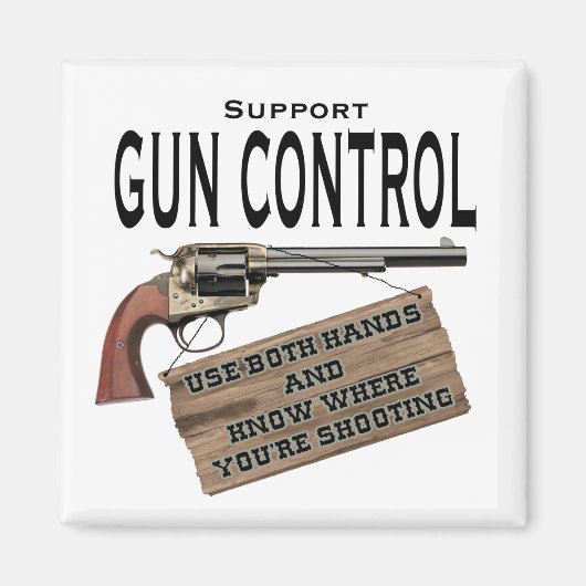 Grappig Pistool Control Magnet #2 (Voorkant)