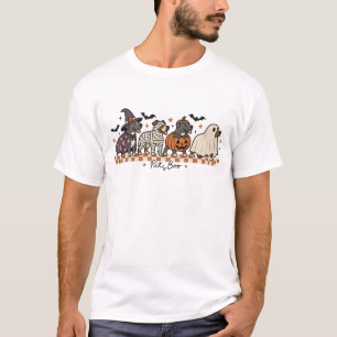 Grappig Pit Boo Geest Pompoen Pitbull Honden Kostu T-shirt