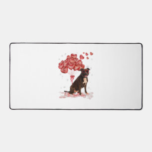 Grappig Pitbull Hart Valentijnsdag Hond Pap Mam Gi Bureaumat