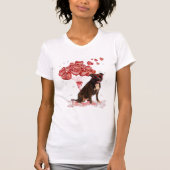 Grappig Pitbull Hart Valentijnsdag Hond Pap Mam Gi T-shirt (Voorkant)