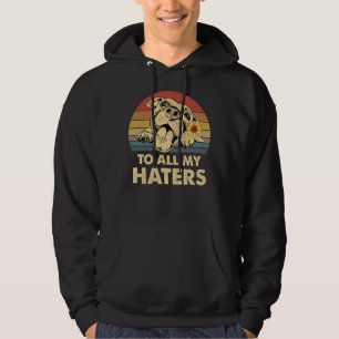 Grappig Pitbull Haters Graphic Puppy Dog Eigen Hoodie