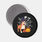 Grappig Pitbull Hond Halloween Kostuum Magneet (Voorkant / Achterkant)