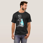 Grappig Pitbull Ik hou van papa Tattoo T-shirt (Voorkant volledig)