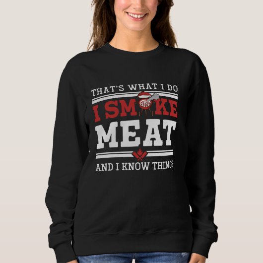 Grappig Pitmaster Shirt I Smoke Meat BBQ Smoker Gr (Voorkant)