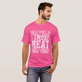 Grappig Pitmaster Shirt I Smoke Meat BBQ Smoker Gr (Voorkant volledig)