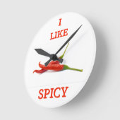 Grappig pittige smaak schattig cool T-Shirt Papier Ronde Klok (Hoek)