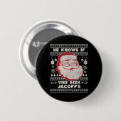Grappig Pittsburgh Kerstfeest Ronde Button 5,7 Cm (Voorkant /achterkant)