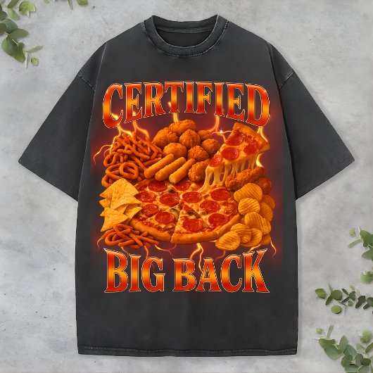 Grappig Pizza Feest Tee Bootleg Rap Stijl Etenlief T-shirt