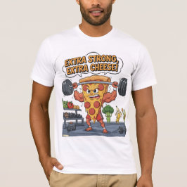 Grappig Pizza Gym T-Shirt voor Food & Workout Lief