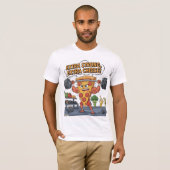 Grappig Pizza Gym T-Shirt voor Food & Workout Lief (Voorkant volledig)