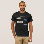 Grappig Pizza Liefde Chat Design  T-shirt (Voorkant volledig)