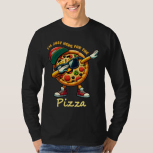 Grappig pizza ontwerp t-shirt