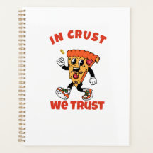 Grappig Pizza T-shirt – In Crust We Trust Grafisch