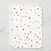 Grappig Pizza Verjaardagsfeest Kaart (Achterkant)