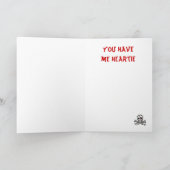 Grappig plagi?ër me de Kaart van Heartie Valentijn (Binnen)