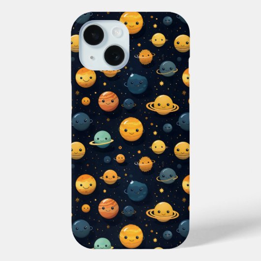 Grappig Planeten Ruimtepatroon Case-Mate iPhone Case (Achterkant)