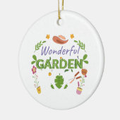 Grappig Plant Lover Gift voor Vrouwen Tuiniers Keramisch Ornament (Links)