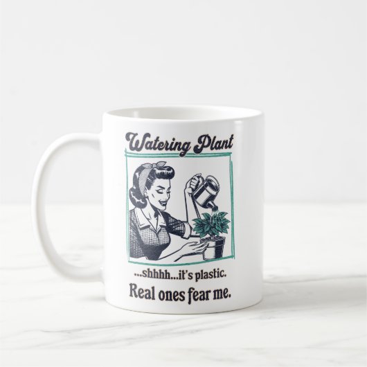 Grappig Plant Lover Retro Design Koffiemok (Links)